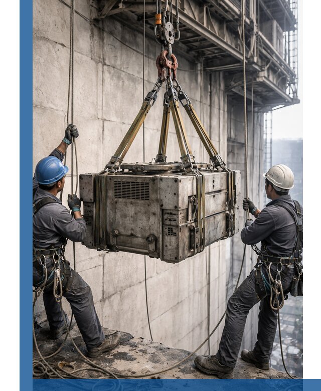 Такелажные работы на высоте, подъем и монтаж грузов в Александрове