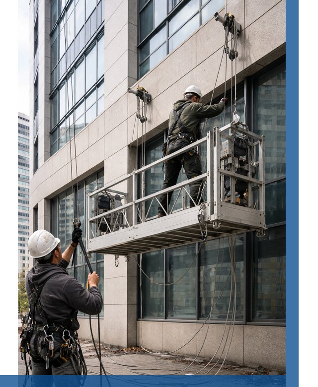 Монтаж и подъем фасадной люльки в Александрове от 12853 р. | ВЫСОТНИК-Лкн