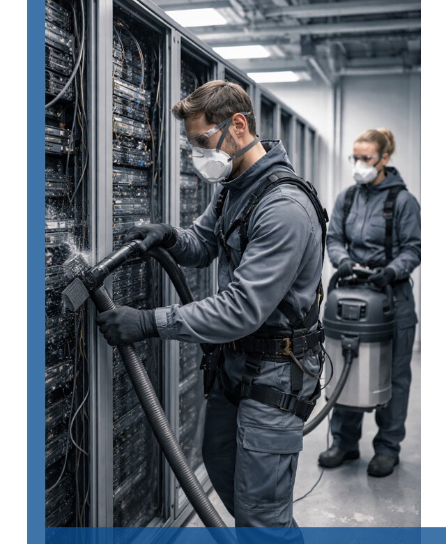 Обеспыливание серверной комнаты в Александрове, профессиональная очистка