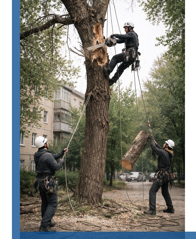 Срочное удаление аварийных деревьев в Александрове с гарантией безопасности