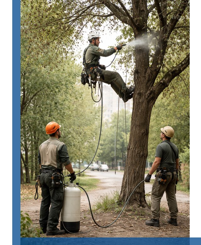 Обработка деревьев от вредителей в Александрове профессиональная защита