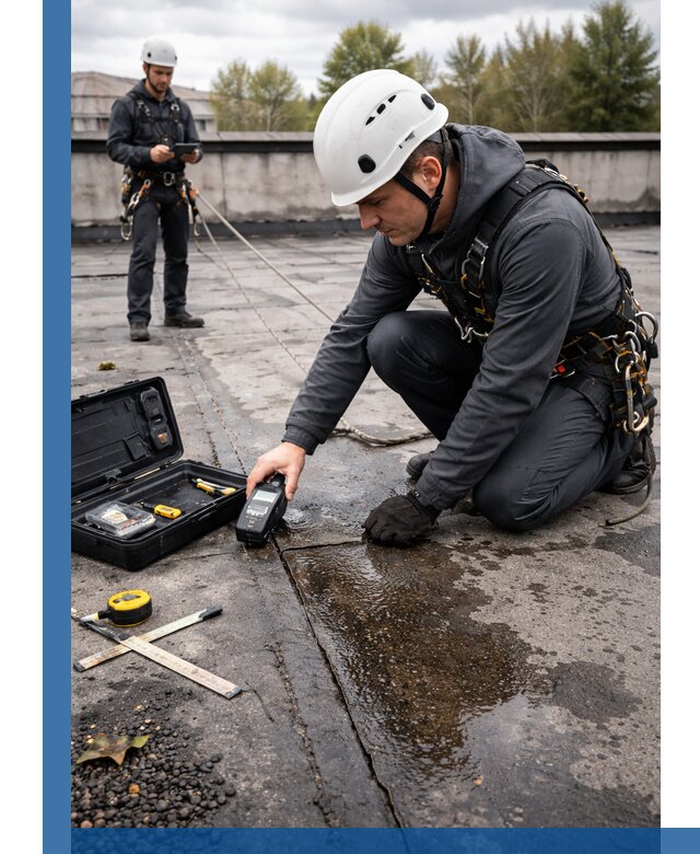 Обследование кровли на протечки и выявление дефектов в Александрове